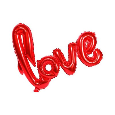 Red Love Cursive Foil